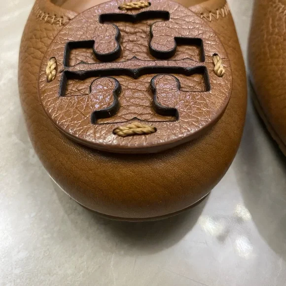 Tory Burch Tan Leather Loafers